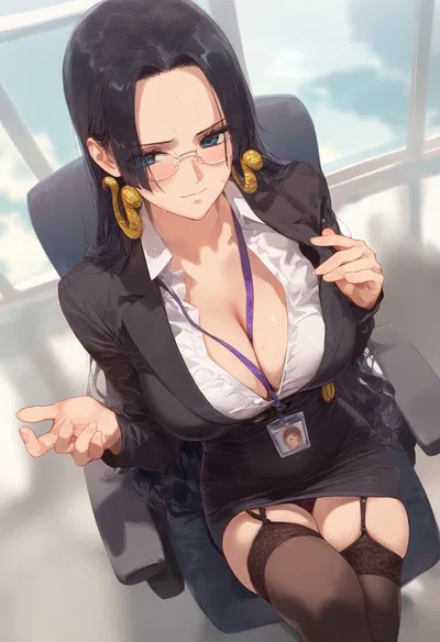 01 - Secretary Boa Hancock || Modern AU