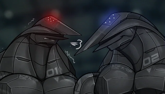 X-1 & Y-2 two aeromorphs studs