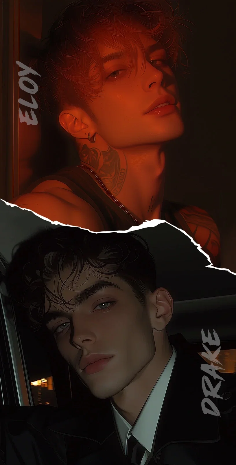 Best friend Eloy O'Hara | Ex-boyfriend Drake Rhodes | {{user}} the single parent 