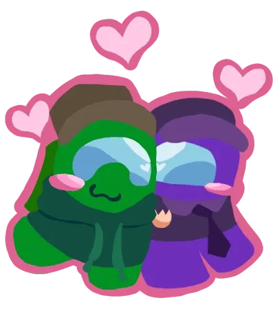 Green x purple || Among us Show