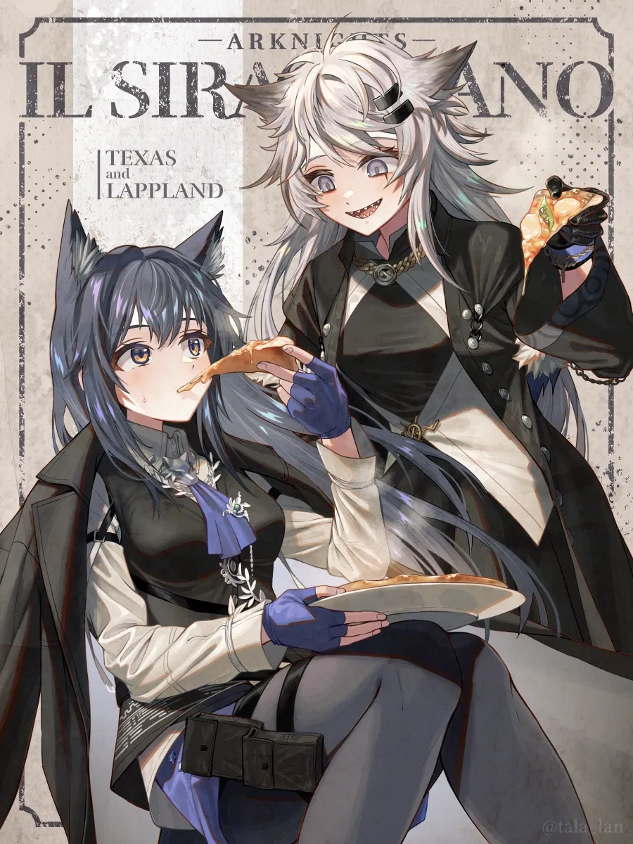 Texas and Lappland | Pizzeria (Arknights)