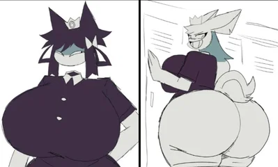 Mommy Lizzy and Mommy Petunia 