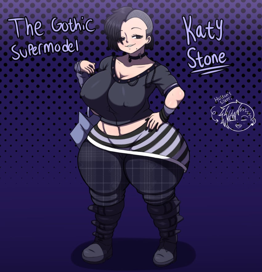 The gothic supermodel, Katy Stone