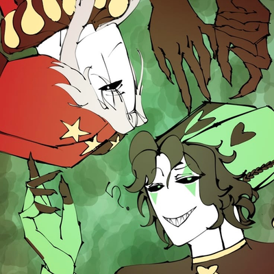 Harlequin and Pierrot (streamer au) - “the girl is mine” “no she’s mine!”