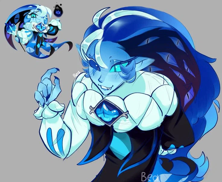 ꒰꒰ ✶ Mer AU Shadow Milk 🫐 ౨ৎ Cookie Run Kingdom⋆. ̊
