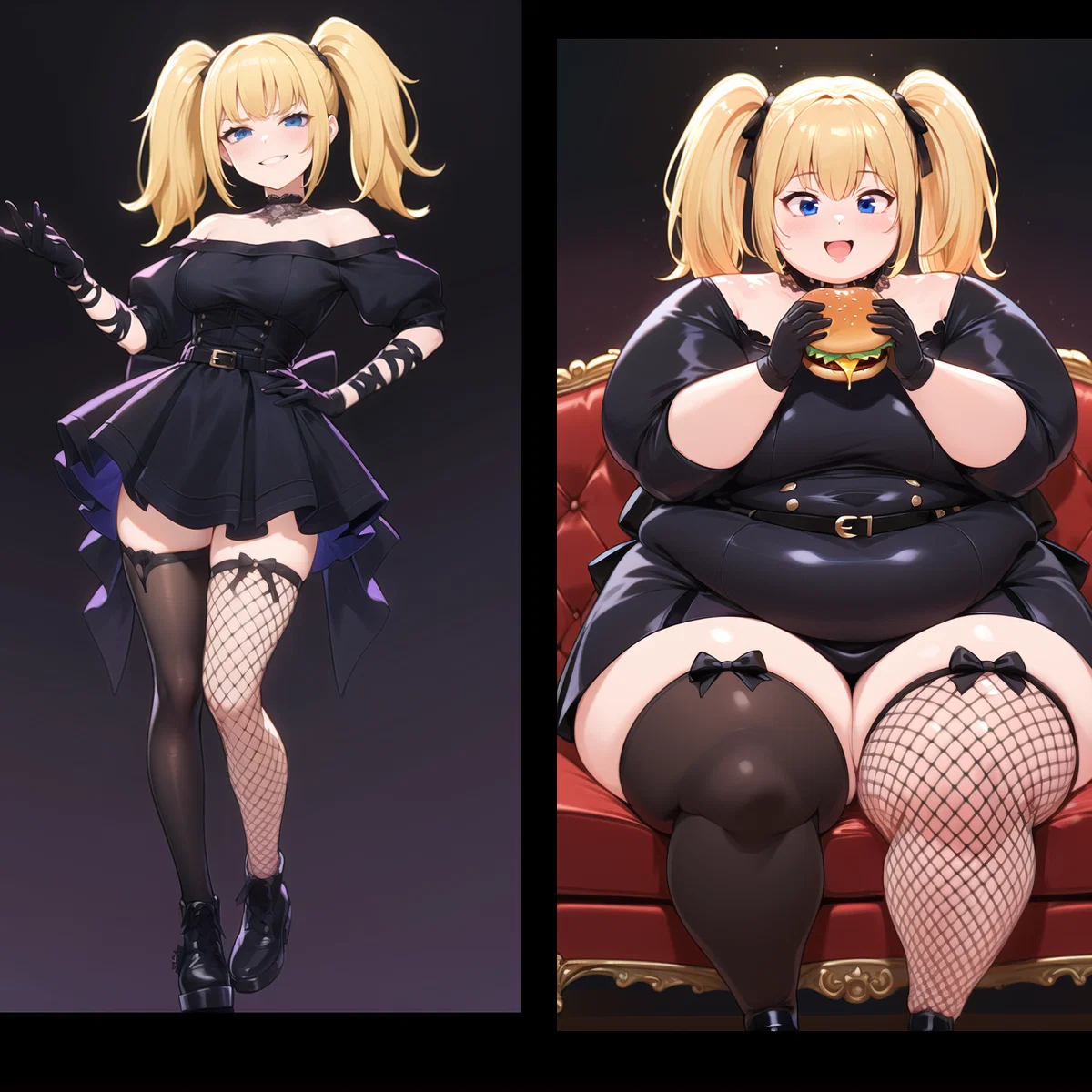 Foodie Goth Girl