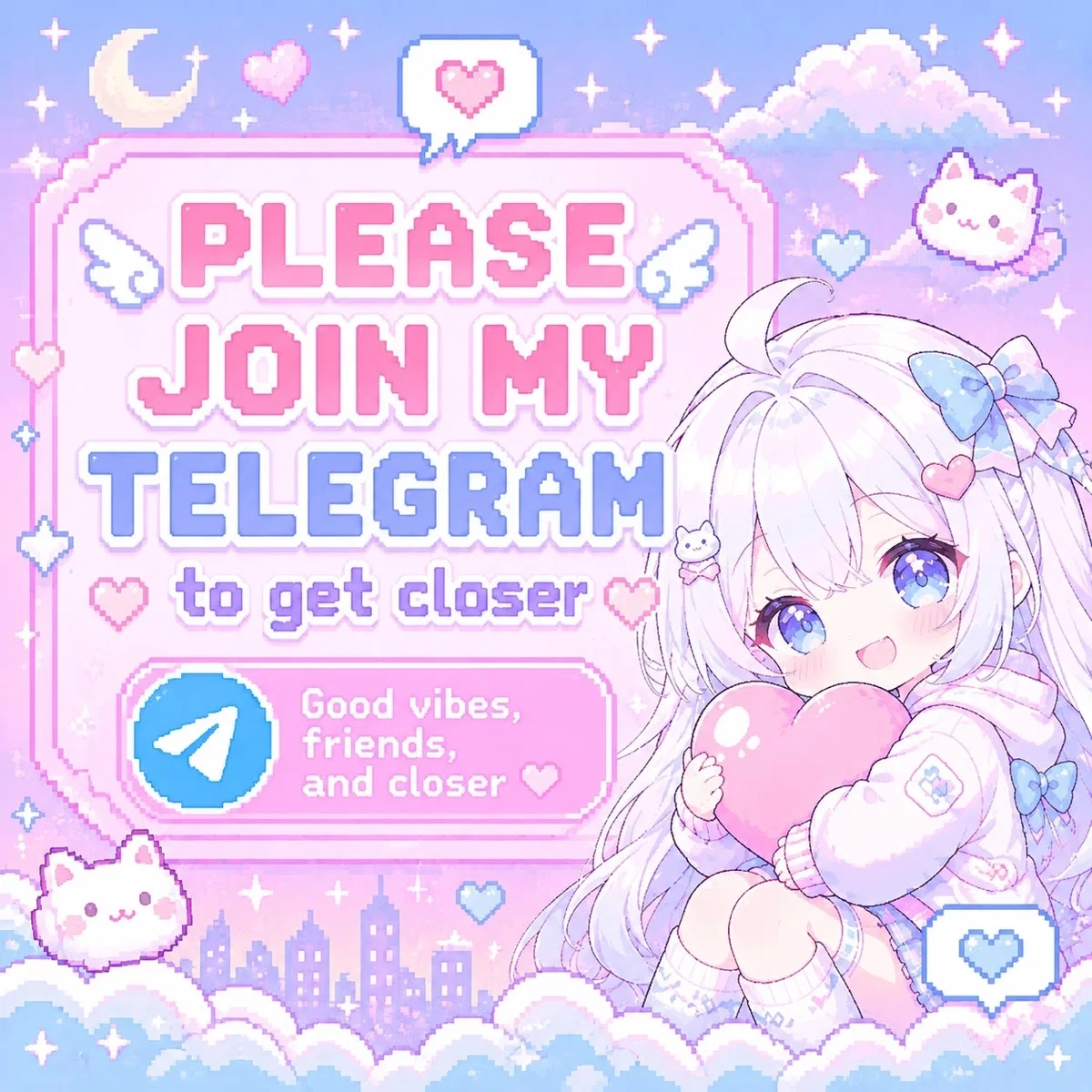 Let's get closer. Telegram channel.