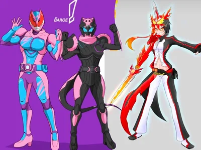 Fem! Jack Vice and Primitive Dragon Saber
