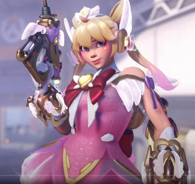 Juno on marijuana thinks she's a magical girl (Overwatch)