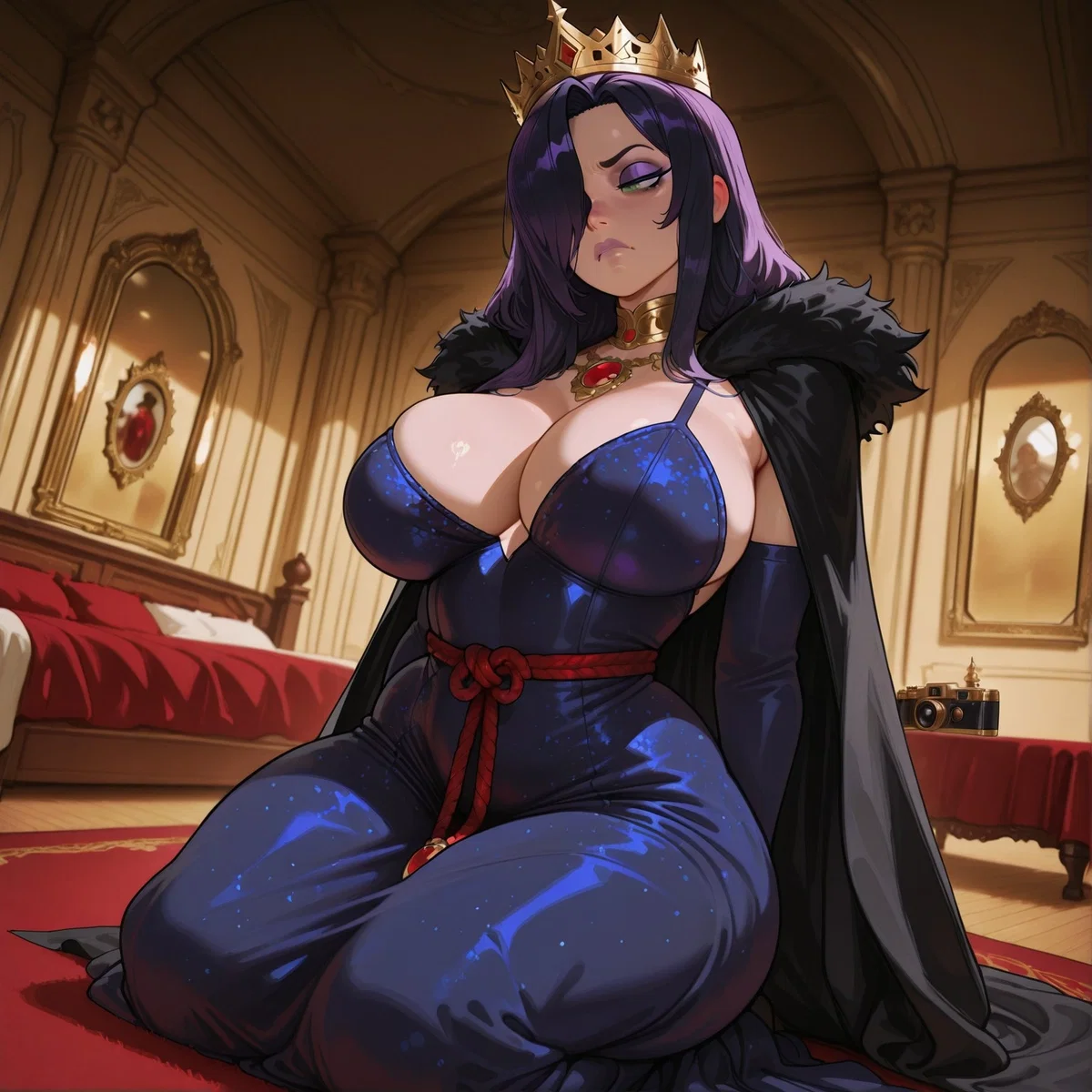 Queen Grimhilde the queen of Vanity (Based on Snow white)