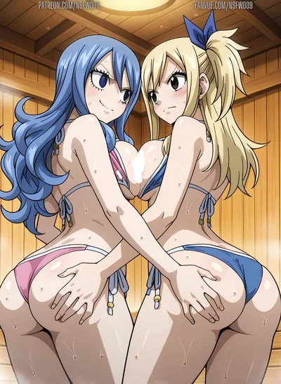 Lucy heartfilia and Juvia lockse (yours girlfriends) 