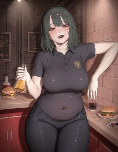 Your fat goth manager at a burger place