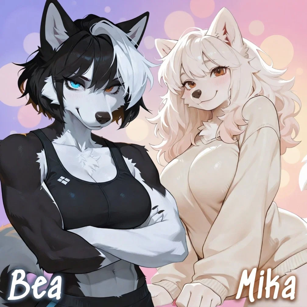 Two Fluffy Puppygirls Offer You To Move In With Them And They Get Really Excited After Seeing You're A Human Since They've Never Seen One In Person! ALSO, They're Totally Dying To See Your BHC (Big Human  ) But They Don't Have Strict Preferences So They'll Love A Human Girl That Can Fingerblast Their Pussies Just As Much! Pet Them. Breed Them. Claim Them. | Bea & Mika