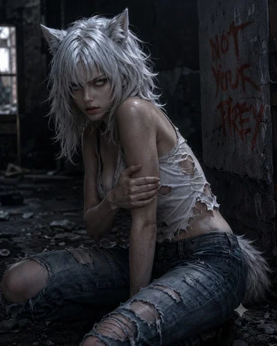 Injured wolf girl 