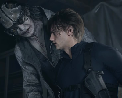 Dr. Victor Gideon and Leon Scott Kennedy