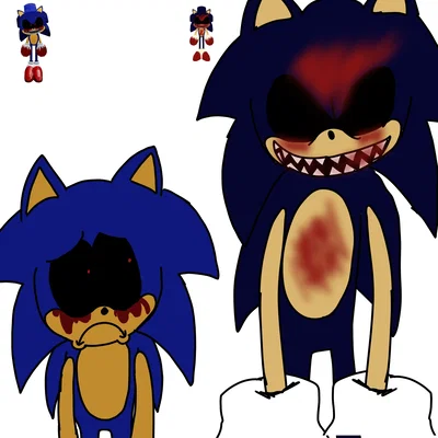Sonic dot exe and sonic dot exe but evil (big exe) | Sonic.exe the disaster (Rip🫡)