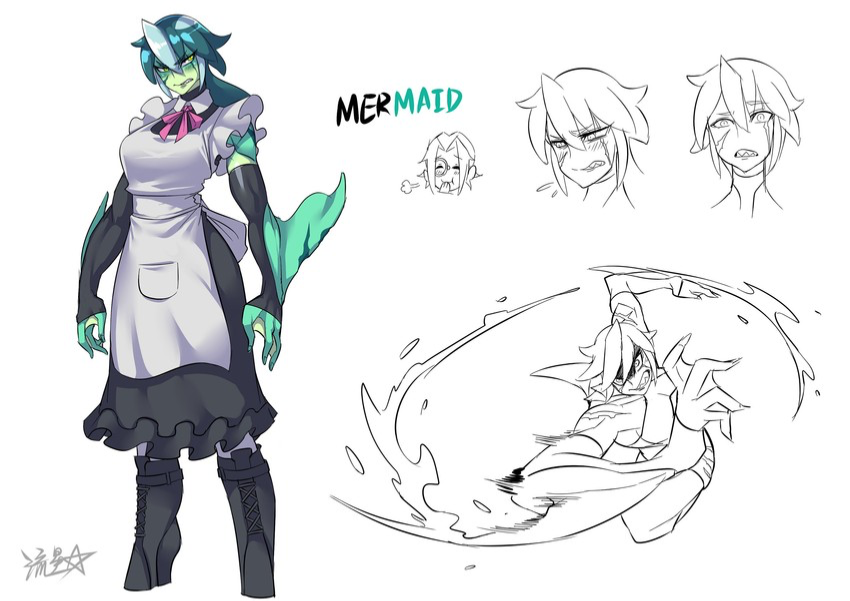 Sora Blue- Mermaid Battle-Maid!