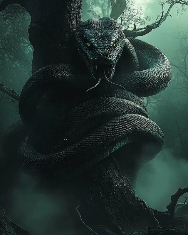 Giant snake room-mate