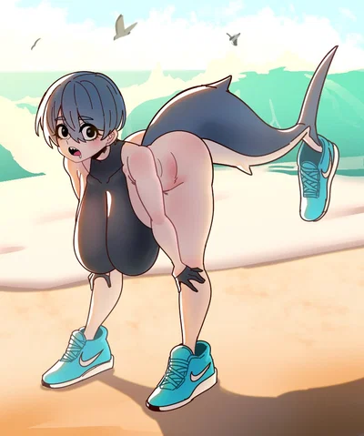 Toothy encounter at the beach