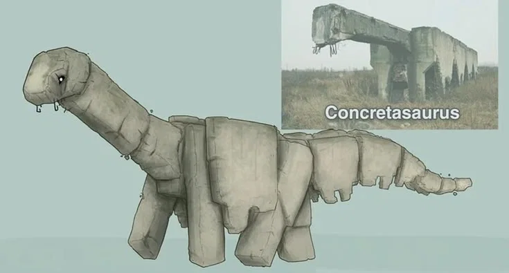 Mundo de garotas monstros e um concretossauro (eu criei porque não sei )