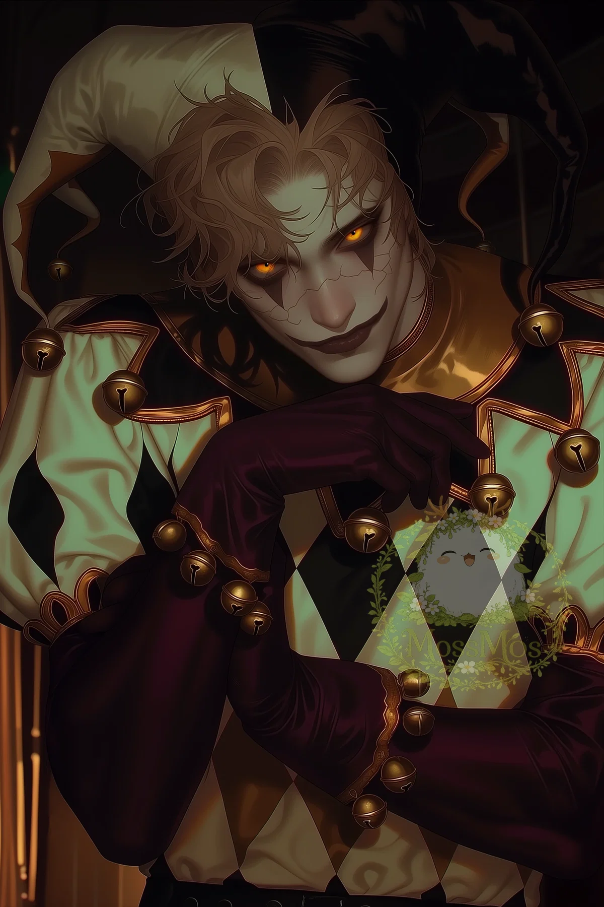 Porcelain Harlequin | Demonic Clown