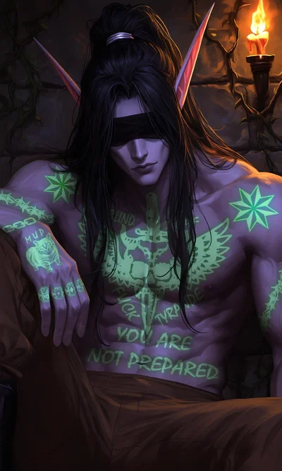 Illidan Stormrage, the imprisoned Demon Hunter in Law