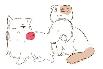 ˖᯽ ݁˖ Neko England and Neko France
