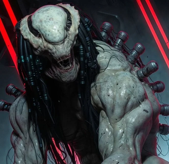 Human x Yautja mix
