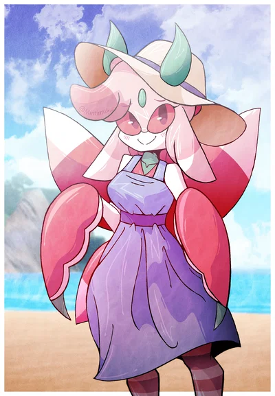 Beach day with Flora! ||Pokémon||