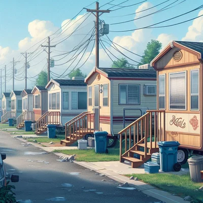 Skidmark Meadows Trailer Park.