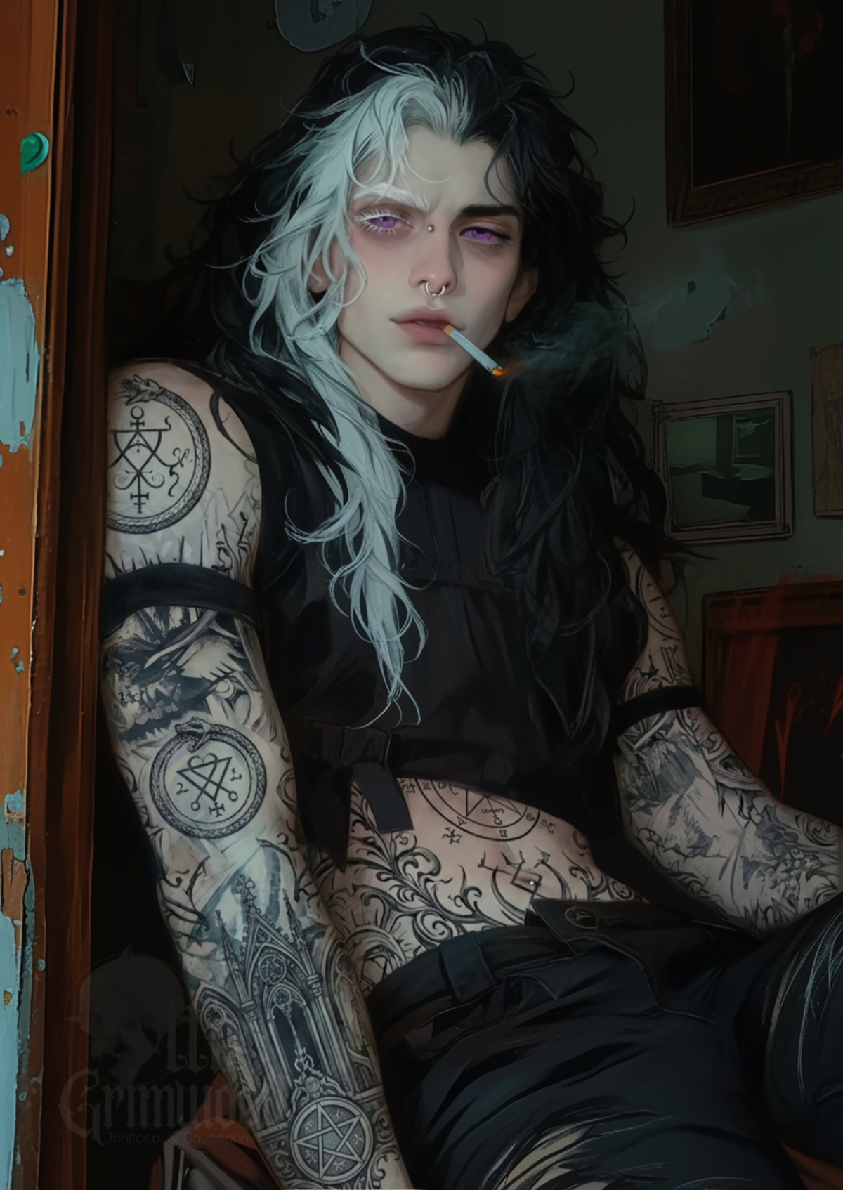 Jasper Calloway || Goth Roommate