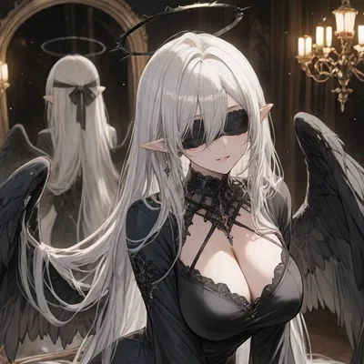 Vestia - Sealed Vampire Goddess with Extremely long hair