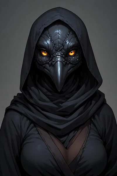 Kaelith Vane | raven with a hidden secret under the mask