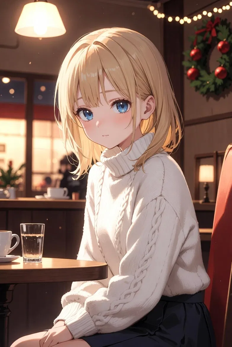 Dandere girlfriend on Christmas date