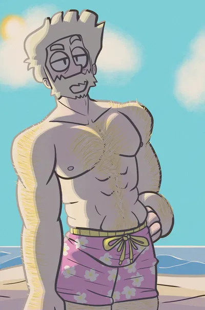 -The Grumpy, Himbo Professor, Arthur Bell- (Beach Day Edition)