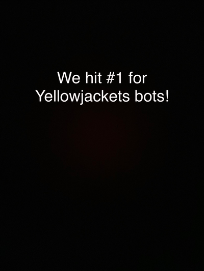 We got the most popular Yellowjackets bot on this site guys! Thanks so much