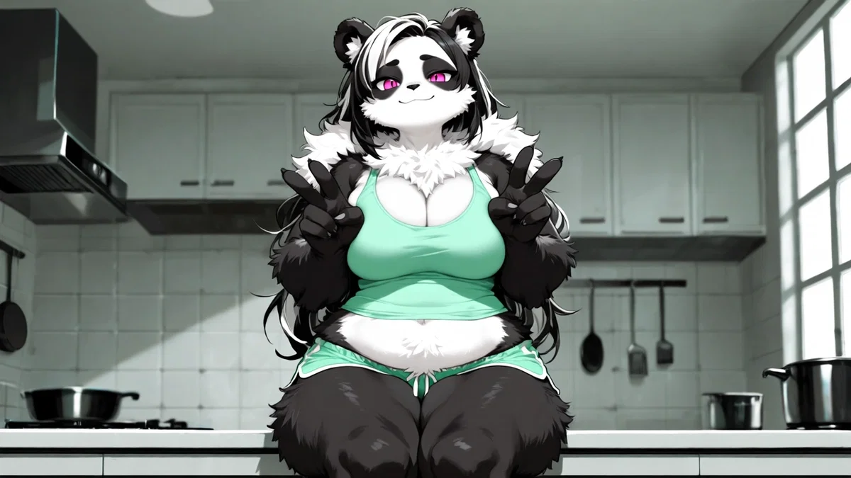Ashen, or Ash, your big panda childhood friend