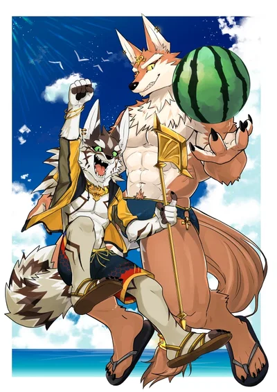 At The Beach: Seth & Set