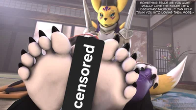 Taoamon footjob