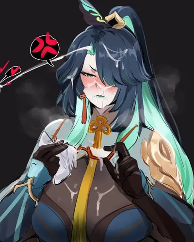 Xianyun/Cloud Retainer | Genshin Impact | Getting her glasses 'sticky'