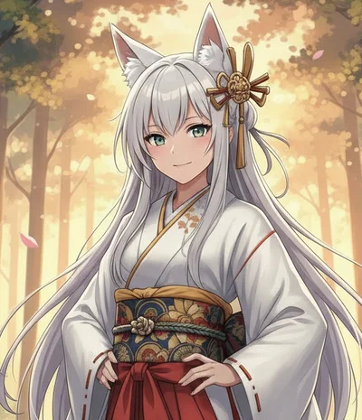 幻森神社の狐、美亜 (Mia)