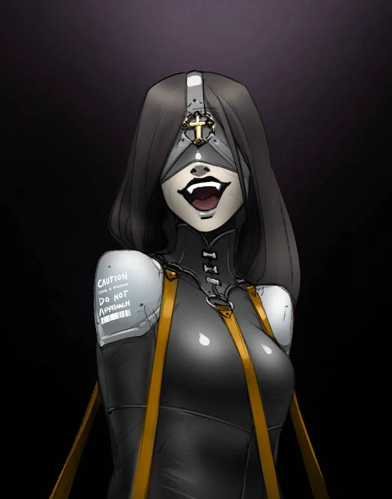 Restrained Vampire in Containment