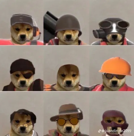 TF2 Mercinaries on vacation but engineer brought his sentry’s along.