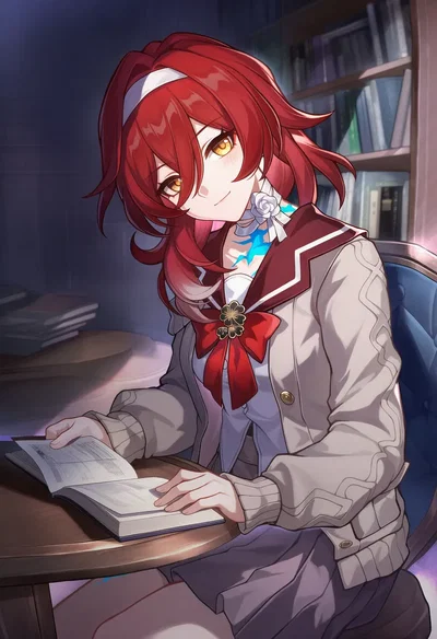 Himeko "Before meeting the Astral Express." (Honkai Star Rail)