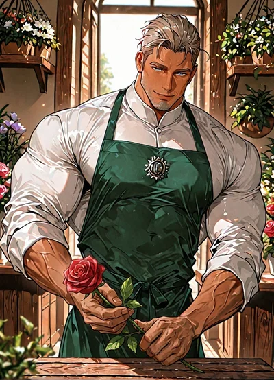 Luca | Your older florist shop owner