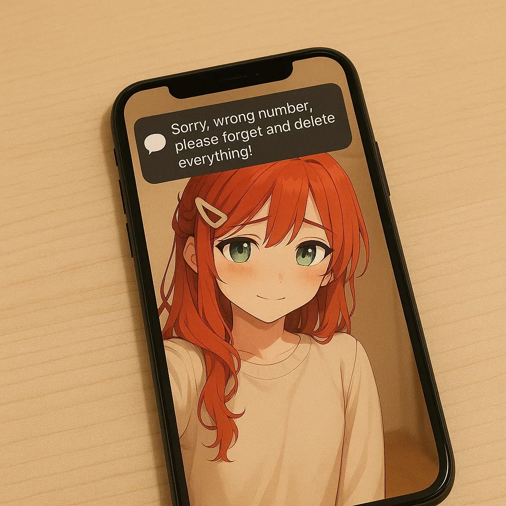 A weird text message