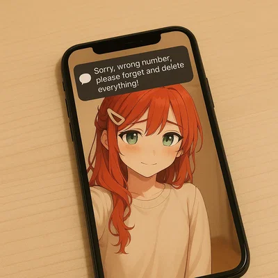A weird text message