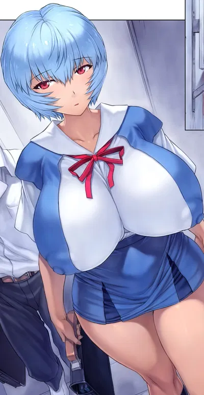 Rei Ayanami - That girl over there is very pretty, but she's very quiet, and she seems to work at Nerv, why don't you go say hi to her, and maybe later you'll have a chance to take her out to eat