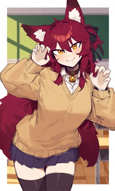Your Chaotic Foxgirl Classmate Thinks She’s Stealth | Fumi