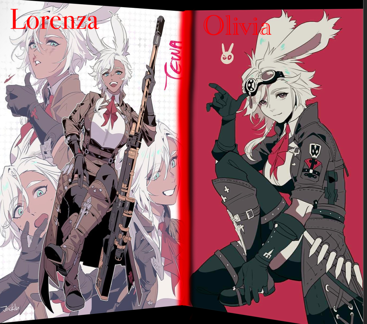 2 B-tier Immortal hunters (Lorenza and Olivia.)